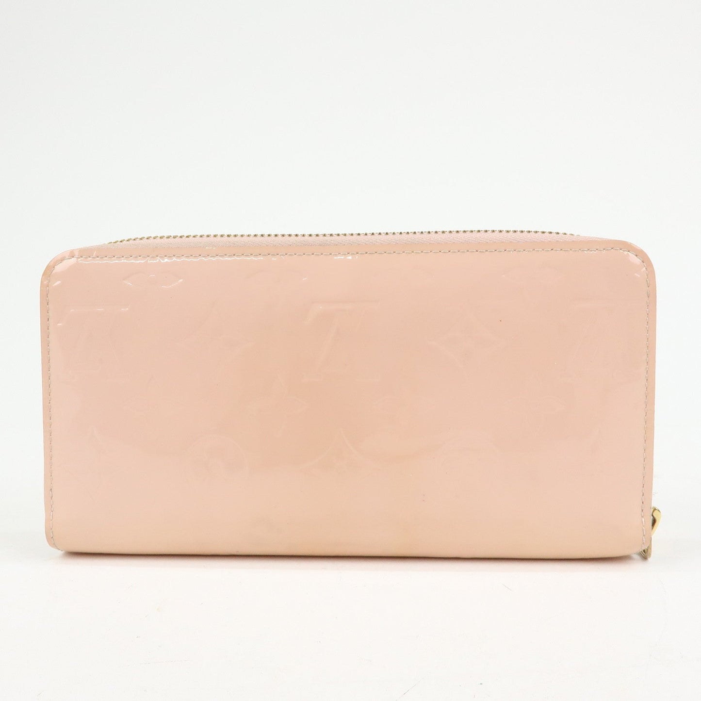Louis Vuitton Monogram Vernis Zippy Wallet Rose Ballerine M61226