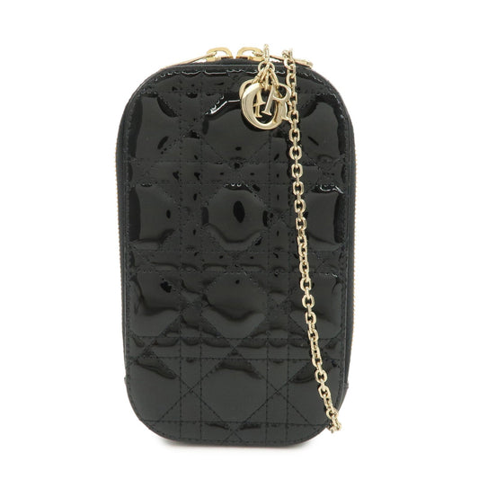 Christian Dior Lady Dior Cannage Call'in Dior Phone Case Black