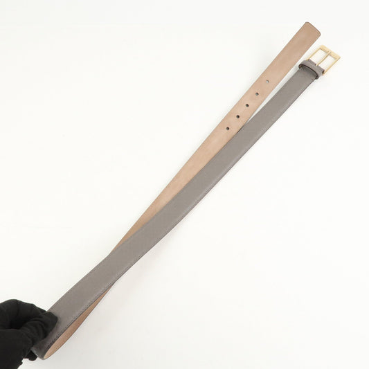 GUCCI Diamante GG Marmont Leather Belt 105/42 Gray 345658