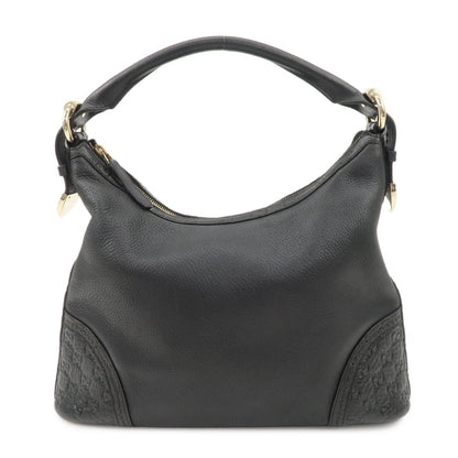 GUCCI Guccissima Leather Shoulder Bag Hand Bag Black 181515  d