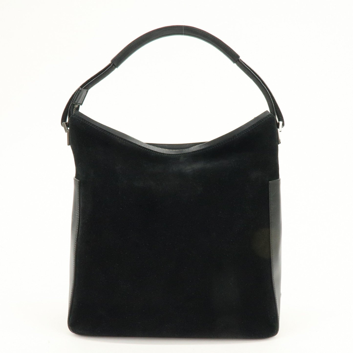 GUCCI Suede Leather Shoulder Bag Hand Bag Black 001?3770?0021222