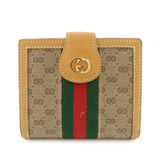 GUCCI Interlocking G GG Crystal Leather Bi-fold Wallet 035 904 0902