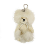 PRADA Teddy Bear Bag Charm Key Charm Ivory