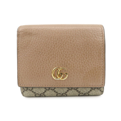 GUCCI GG Marmont GG Supreme Leather Medium Compact Wallet 598587