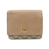 GUCCI GG Marmont GG Supreme Leather Medium Compact Wallet 598587