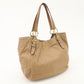 PRADA Leather Shoulder Bag Hand Bag Shoulder Bag Beige Gold BR4691  d