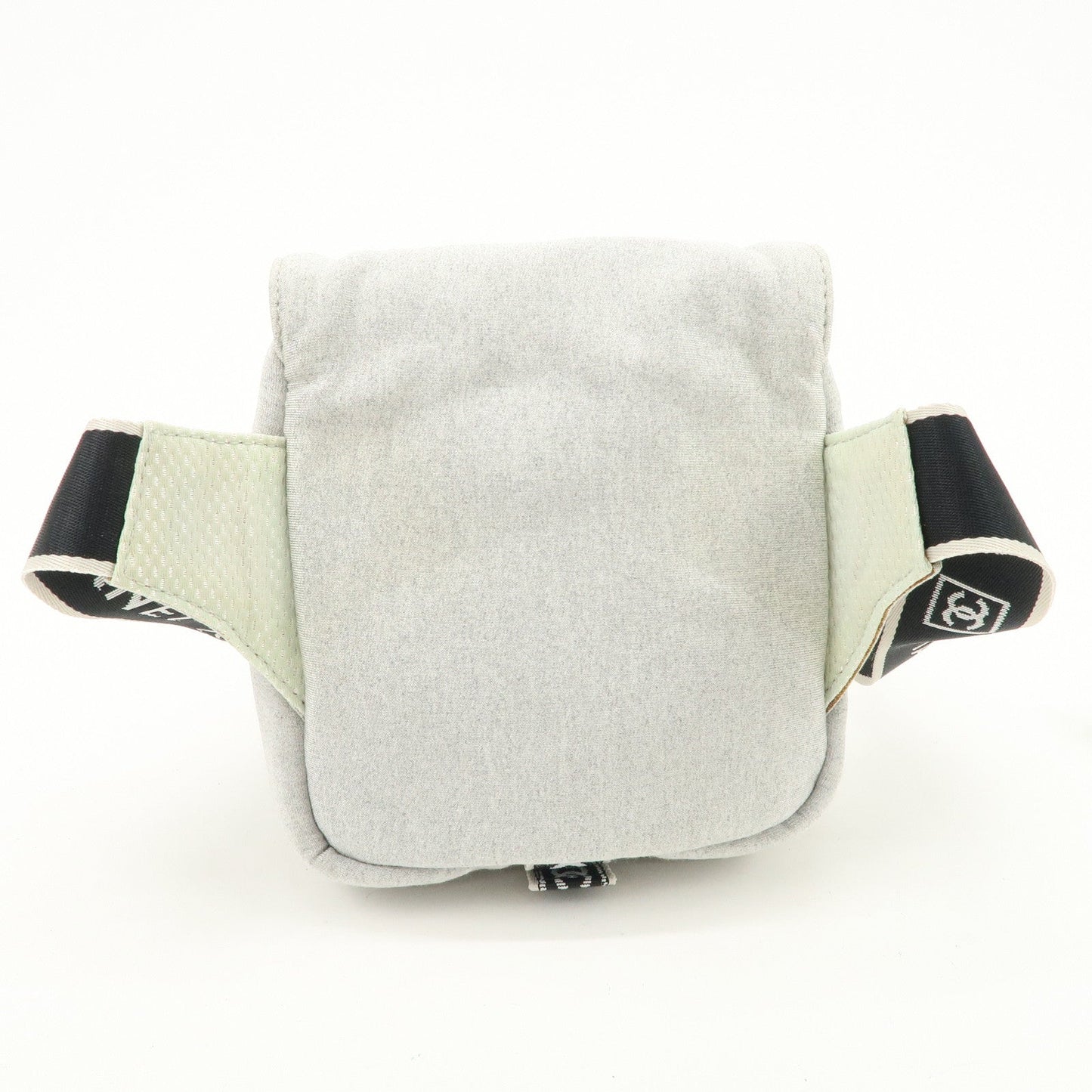 CHANEL Sport Line Cotton Jersey Waist Bag Body Bag Grey