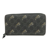 GUCCI Tiger Motif GG Supreme PVC Leather Round Zippy Wallet 575135