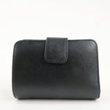 PRADA Saffiano Leather Bi-Fold Wallet Black Red Gold 1ML018  d