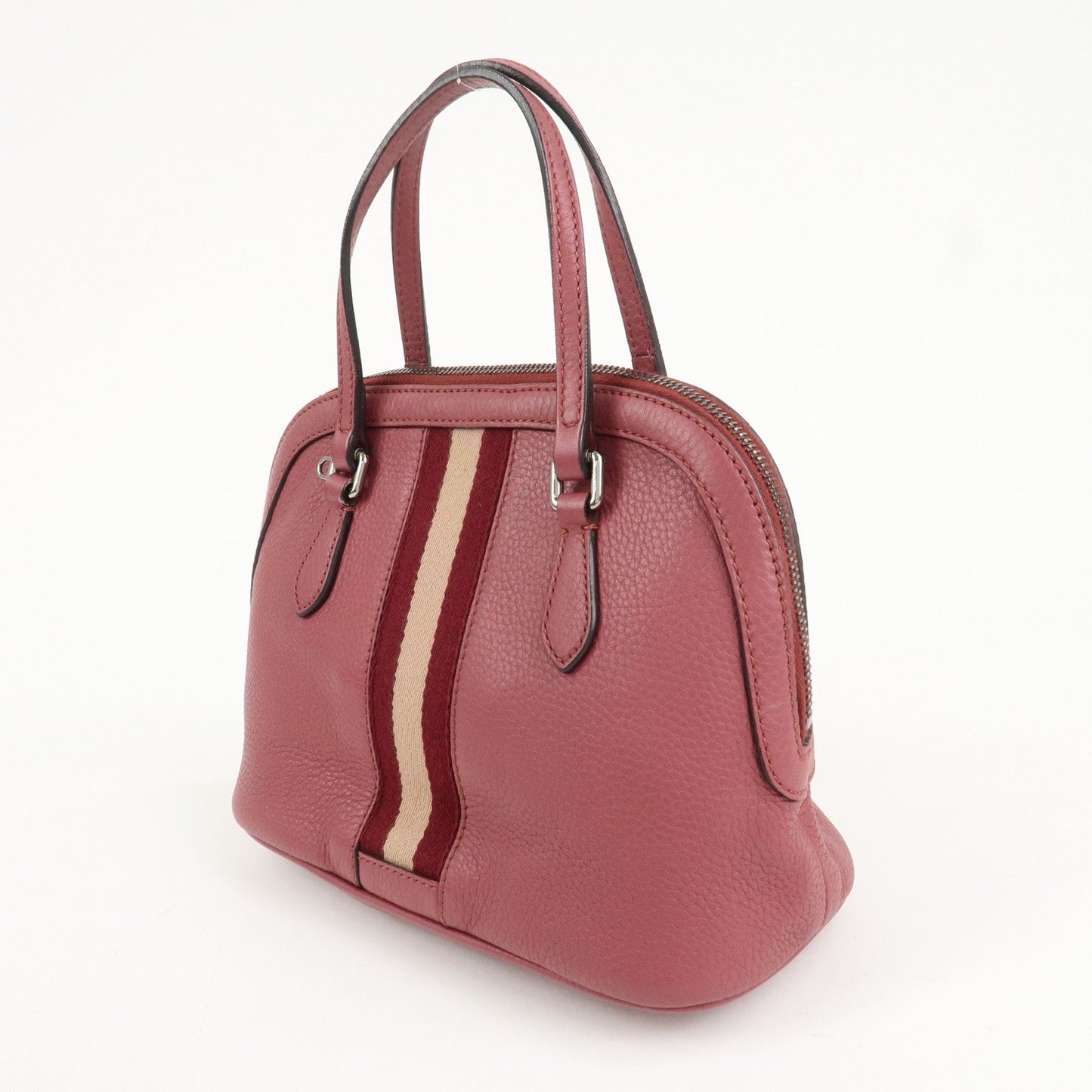GUCCI Sherry Leather 2Way Bag Hand Bag Pink Beige 341504  d