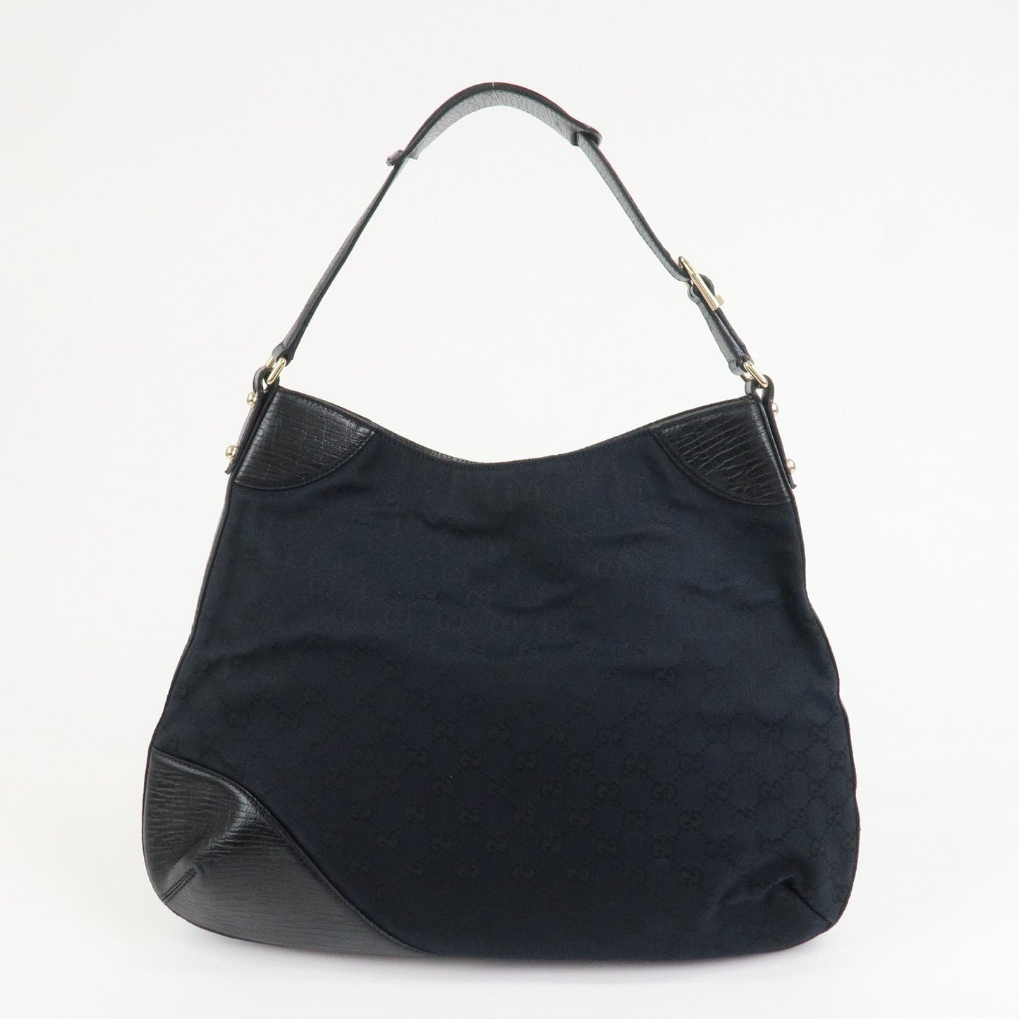 GUCCI Horsebit Shoulder Bag Hand Bag Black 137386