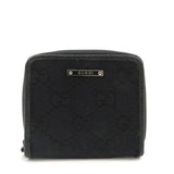 GUCCI GG Canvas Leather Coin Case Coin Purse Black 115255  d
