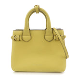 Burberry Banner Bag 2Way Leather Shoulder Hand Bag Nova Check