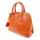PRADA Triangle Logo Patent Leather 2Way Hand Shoulder Bag BL0838