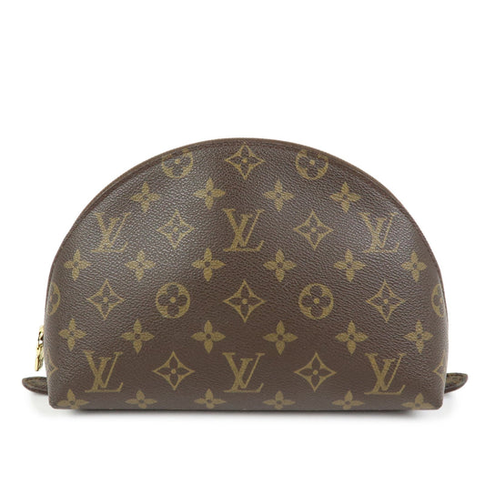Louis Vuitton Monogram Trousse Demi Ronde Pouch M47520