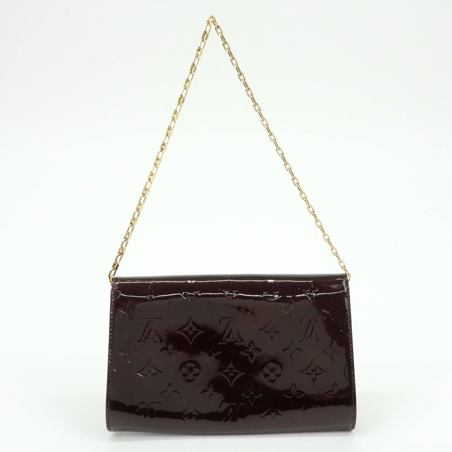 Louis Vuitton Monogram Vernis Clutch Ana Clutch Bag Amarante M90093