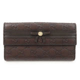 GUCCI Guccissima Mayfair Leather W Hook Long Bi-fold Wallet 256933  d