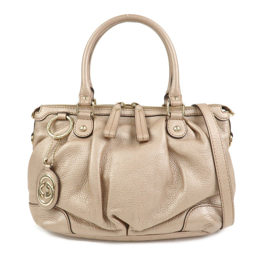 GUCCI Sukey Interlocking G Leather 2Way Bag Shoulder Bag 247902