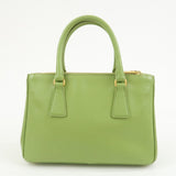 PRADA Galleria 2WAY Bag Hand Bag Shoulder Bag Light Green BN2316