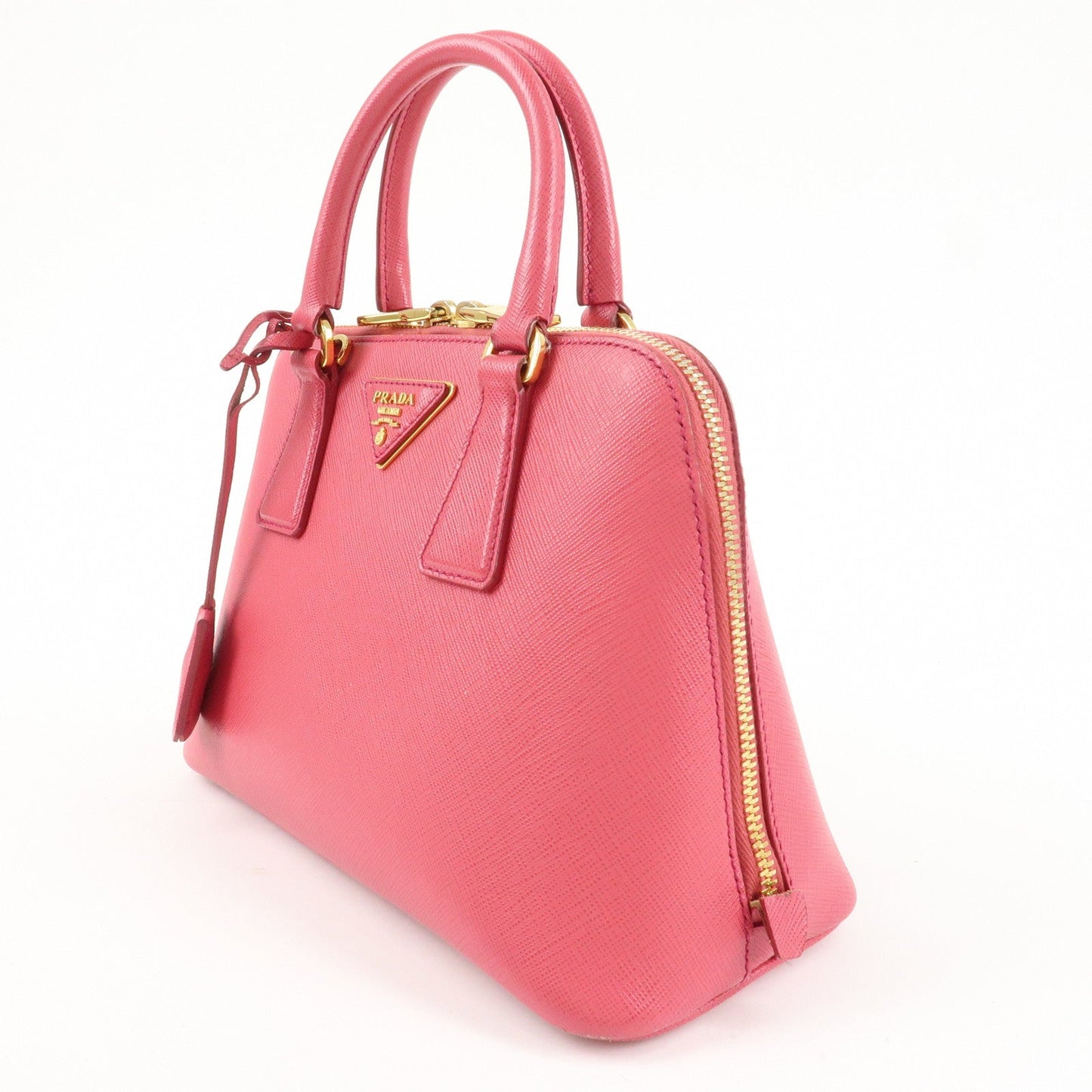 PRADA Promenade Small Saffiano Leather 2Way Bag Hand Bag Pink BL0838  d