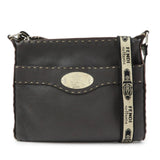 FENDI Selleria Leather Shoulder Bag Crossbody Bag Brown 8BT092