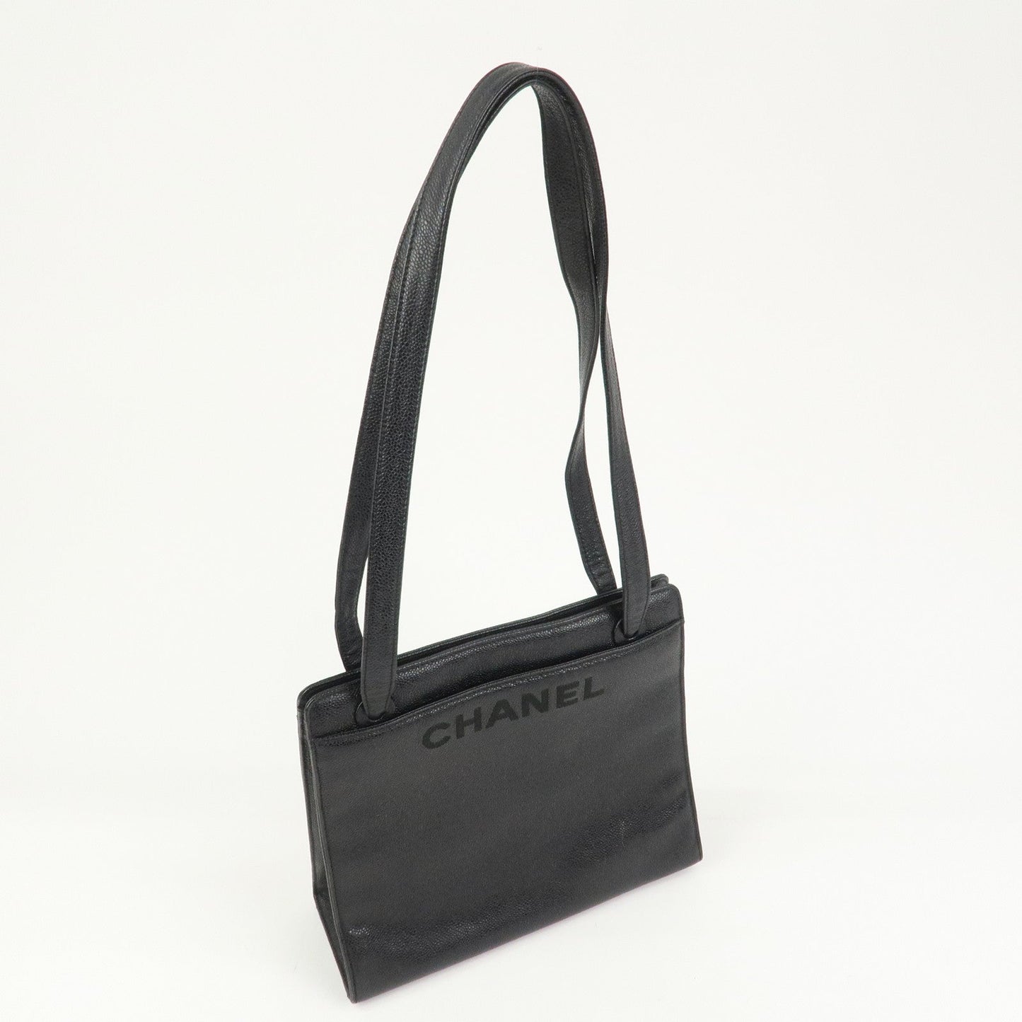 CHANEL COCO Mark Caviarskin Shoulder Bag Hand Bag Black