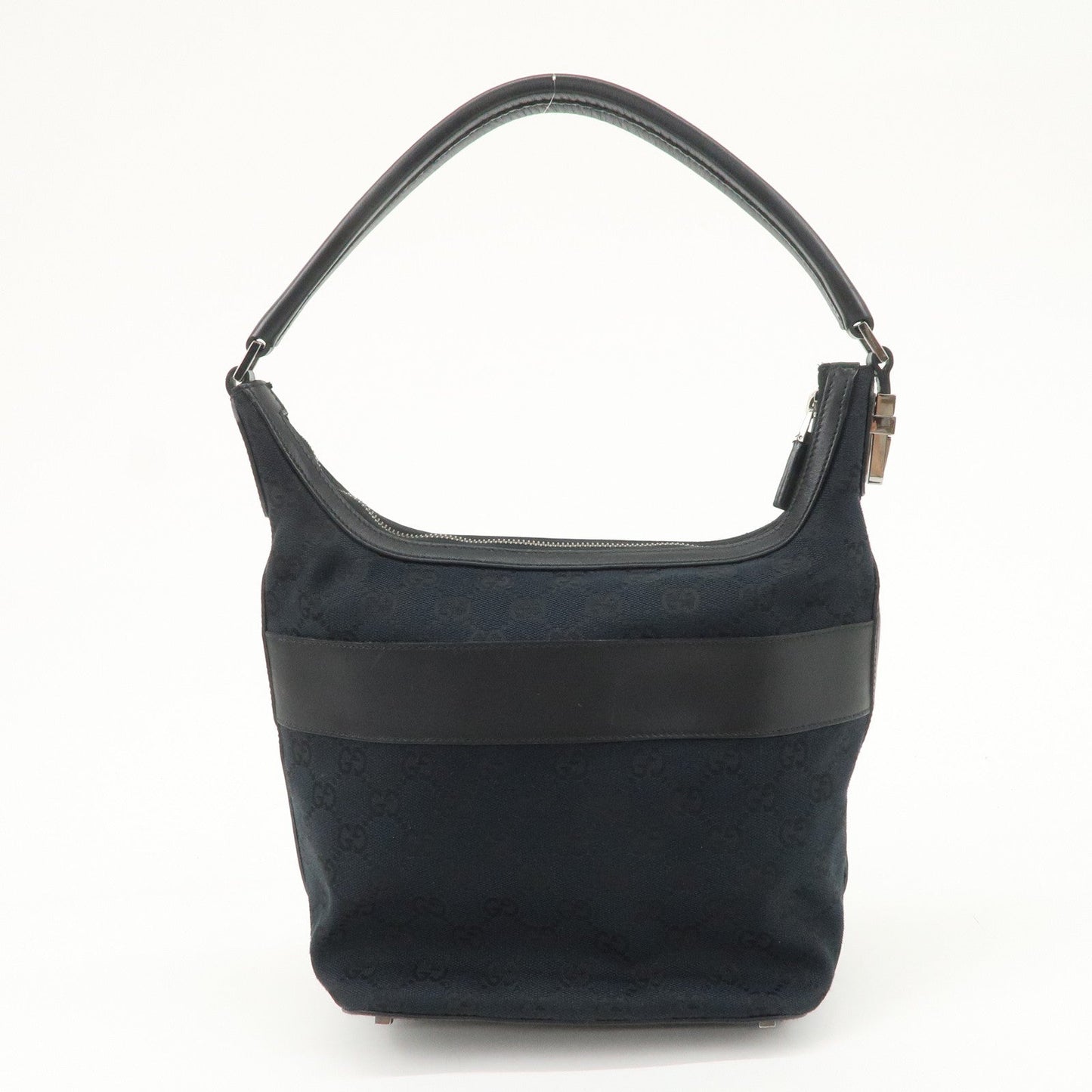 GUCCI GG Canvas Leather Shoulder Bag Hand Bag Black 001.4299  d