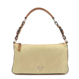 PRADA Triangle Logo Nylon Shoulder Bag Brown BR2205