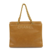 CHANEL Caviarskin Tote Bag Hand Bag Brown A08913