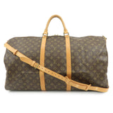 Louis Vuitton Monogram Keep All Bandouliere 60 Boston Bag M41412