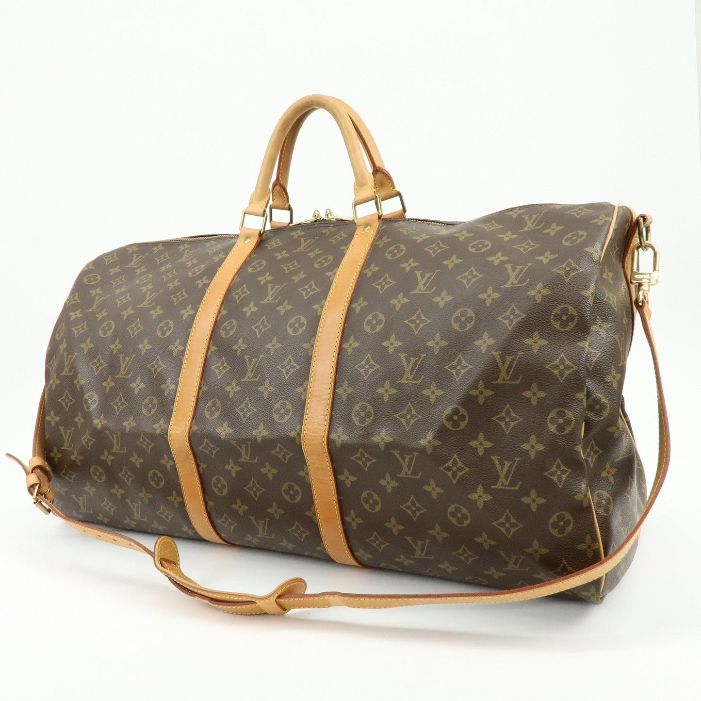 Louis Vuitton Monogram Keep All Bandouliere 60 Boston Bag M41412