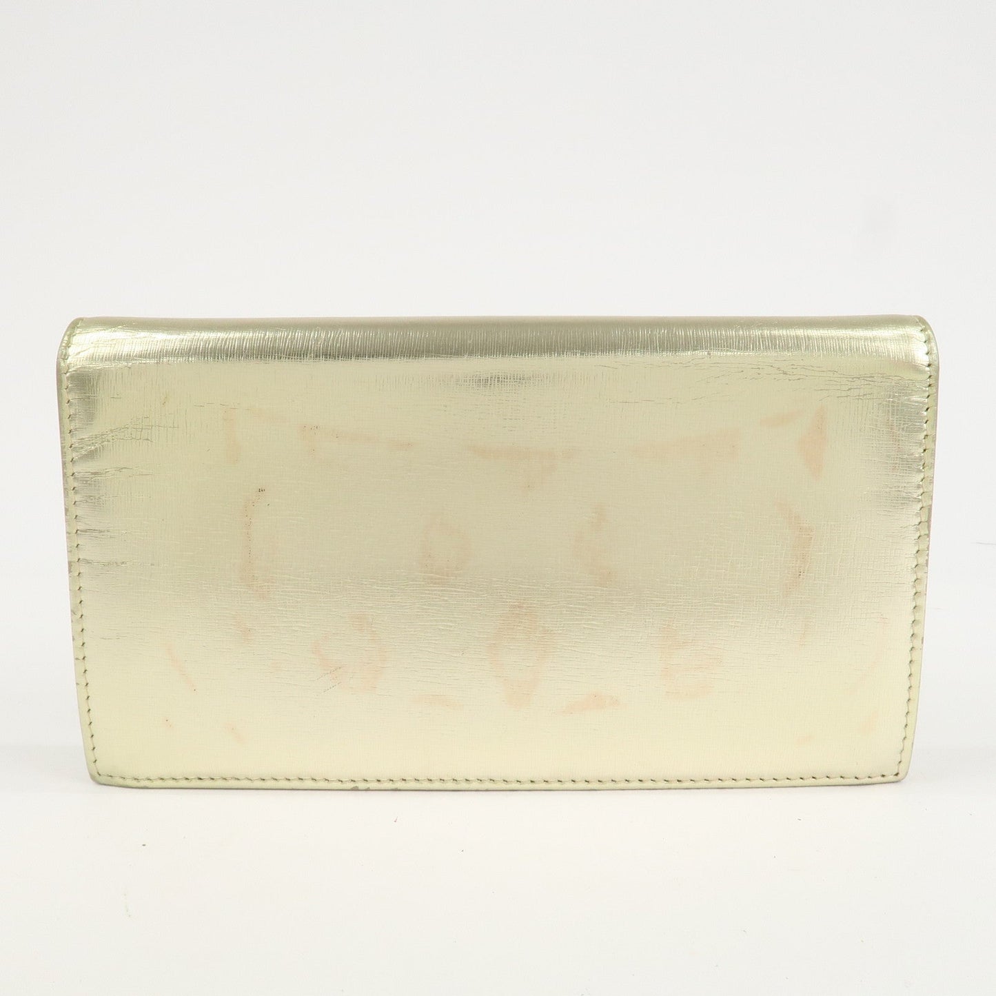 CHANEL Leather Coco Mark Long Wallet Gold Gold Hardware A27156  d