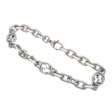 GUCCI Interlocking G Chain Bracelet #18 SV925 Silver 620798