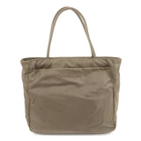 PRADA Triangle Logo Nylon Tote Bag Hand Bag Gray