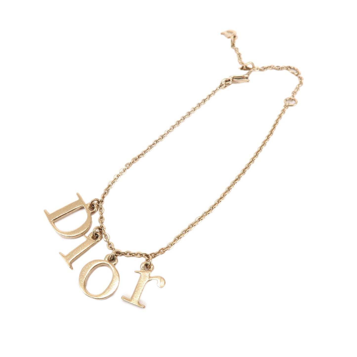 Christian Dior Metal Bracelet DIOR Logo Gold