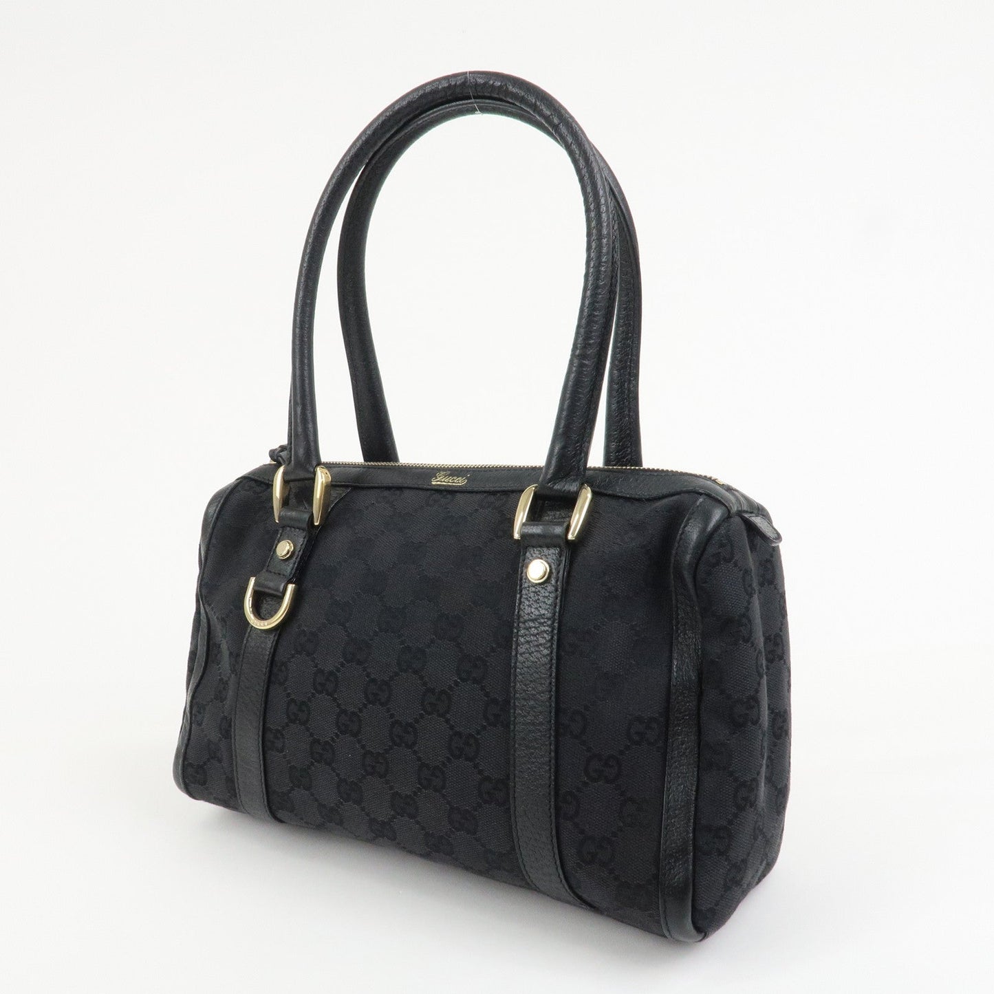 GUCCI Abbey Mini Boston Bag Hand Bag Black 130932