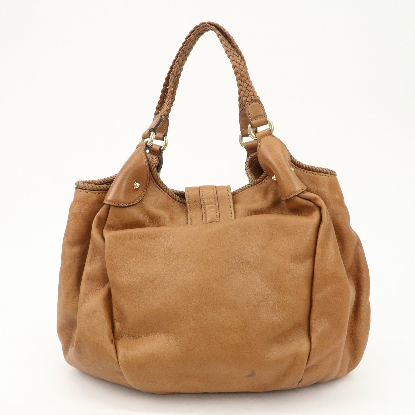 GUCCI Marrakech Leather Shoulder Bag Hand Bag Brown 257029  d