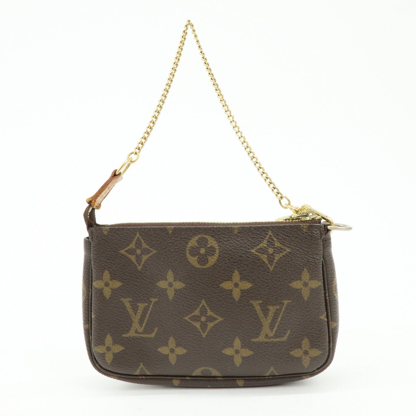 Louis Vuitton Monogram Mini Pochette Accessoires Hand Bag M58009