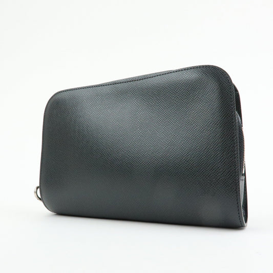 Louis Vuitton Taiga Baikal Leather Clutch Bag Pouch Ardoise M30182
