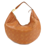 GUCCI Horsebit Leather Shoulder Bag Hand Bag Brown Gold HDW 145764  d