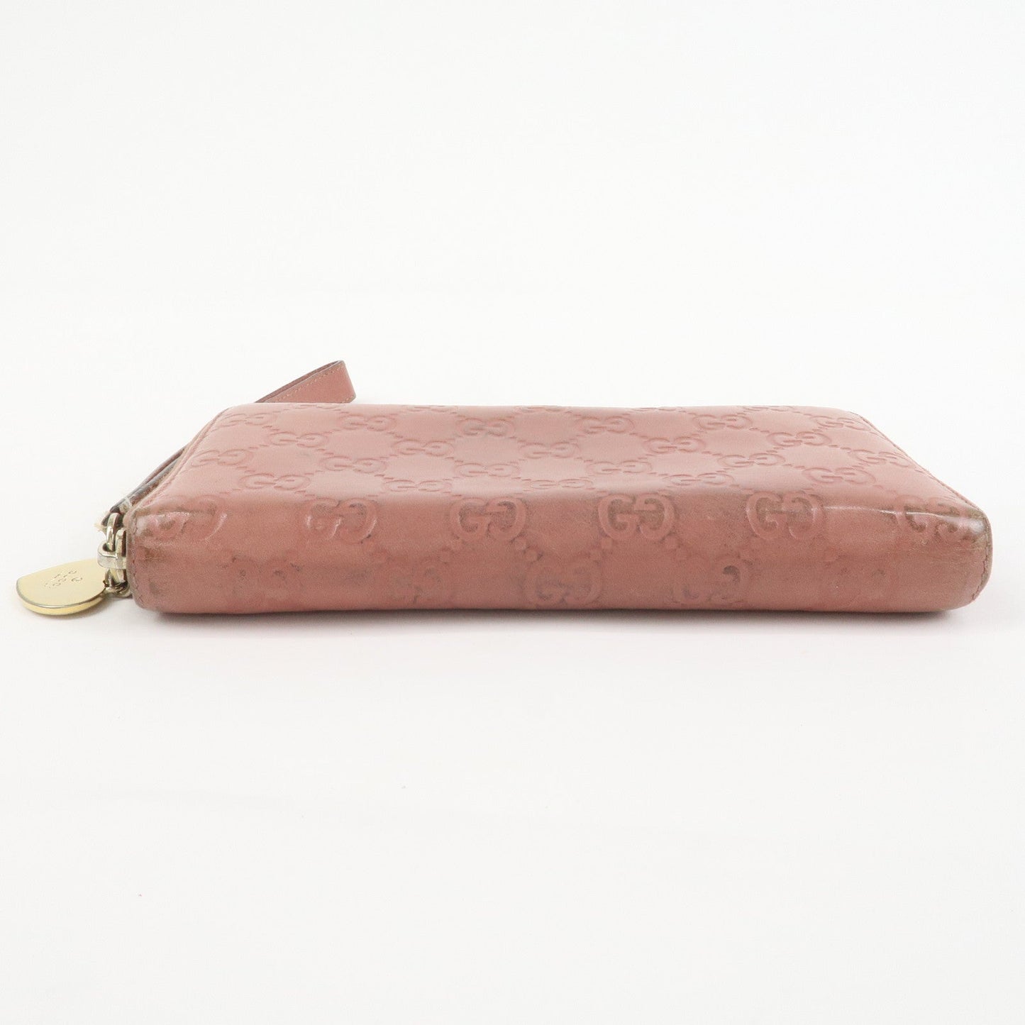 GUCCI Set of 3 Wallet GG Supreme Guccissima Leather Pink Beige