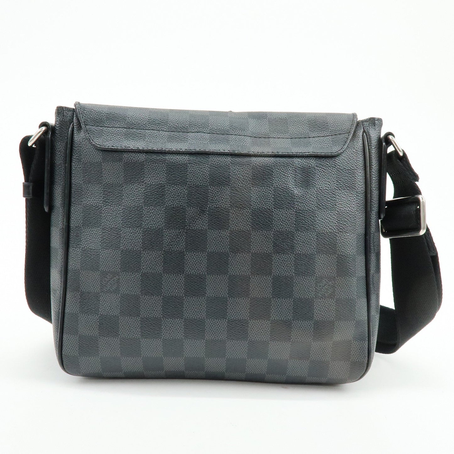 Louis Vuitton Damier Graphite District PM Shoulder Bag Noir N41260