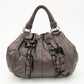 PRADA Nappa Leather Gathered Tote Bag Hand Bag Bronze BR3987  d