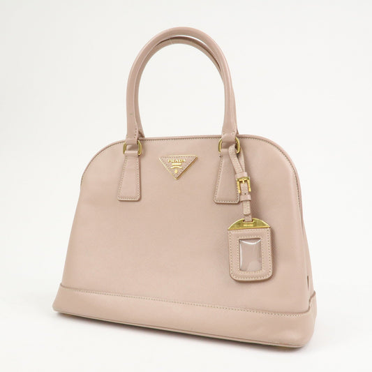 PRADA Triangle Logo Saffiano Leather 2Way Bag Hand Bag Pink BN2567