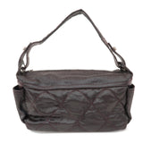 CHANEL Biarritz PVC Coated Canvas Calf Leather Shoulder Bag A34205