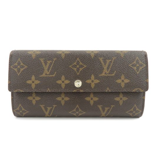 Louis Vuitton Monogram Portefeuille Sarah Long Wallet Brown M61734