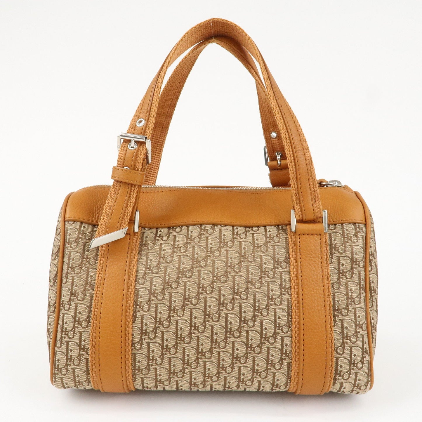 Christian Dior Trotter Canvas Leather Mini Boston Bag Hand Bag  d