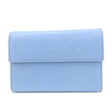 GUCCI Trifold Leather Wallet Blue Gold Hardware 346057  d