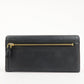 PRADA Saffiano Leather Flap Bi-Fold Long Wallet Black Gold 1MH132  d