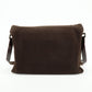 FENDI Wool Leather Shoulder Bag Crossbody Bag Brown 16071